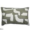 Housse de Coussin Entrelacs-Casamance-kussen-cushion-kissen-Kaki-60 x 40 cm-Selected Interiors