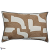 Housse de Coussin Entrelacs-Casamance-kussen-cushion-kissen-Tabac-60 x 40 cm-Selected Interiors