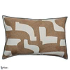Housse de Coussin Entrelacs-Casamance-kussen-cushion-kissen-Tabac-60 x 40 cm-Selected Interiors