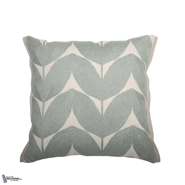 Housse de Coussin Herbes Folles-Kussen-Casamance-Cushion-Celadon-45 x 45 cm-Selected Interiors