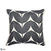 Housse de Coussin Herbes Folles-Kussen-Casamance-Cushion-Anthracite-45 x 45 cm-Selected Interiors