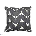 Housse de Coussin Herbes Folles-Kussen-Casamance-Cushion-Anthracite-45 x 45 cm-Selected Interiors
