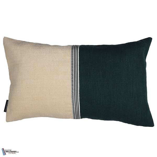 Housse de Coussin Rime-Casamance-kussen-cushion-kissen-Praline Bleu Canard-50 x 30 cm-Selected Interiors