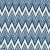 Hozho stof-Casamance-Bleu-Meter (M1)-Selected Wallpapers-Interiors