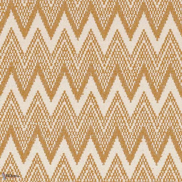 Hozho stof-Casamance-Ocre-Meter (M1)-Selected Wallpapers-Interiors