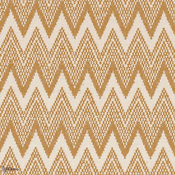Hozho stof-Casamance-Ocre-Meter (M1)-Selected Wallpapers-Interiors