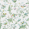 Hummingbirds-Cole & Son-Green & Pink-Rol-Selected-Wallpapers-Interiors