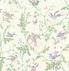 Hummingbirds-Cole & Son-Blush / Sage & Mulberry on Cream-Rol-Selected-Wallpapers-Interiors