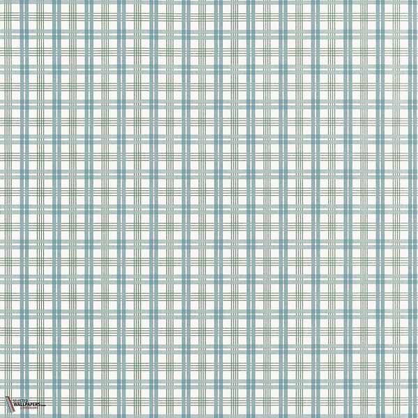 Huntley Plaid behang-Thibaut-wallpaper-tapete-Peacock Blue and Green-Rol-Selected-Wallpapers-Interiors
