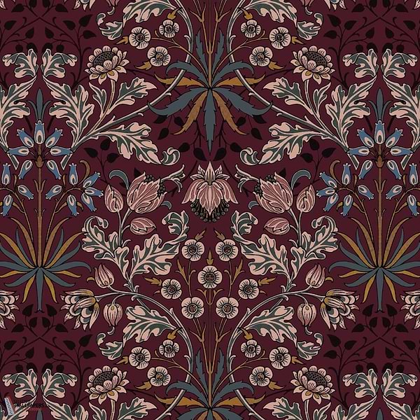 Hyacinth behang-House of Hackney-wallpaper-tapete-Mulberry-200 cm-Selected-Wallpapers-Interiors