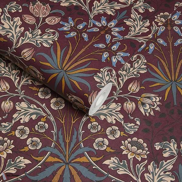 Hyacinth behang-House of Hackney-wallpaper-tapete-Selected-Wallpapers-Interiors