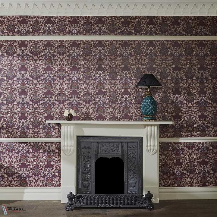 Hyacinth behang-House of Hackney-wallpaper-tapete-Selected-Wallpapers-Interiors