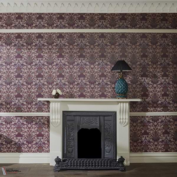 Hyacinth behang-House of Hackney-wallpaper-tapete-Selected-Wallpapers-Interiors