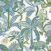 Iggy behang-Thibaut-Blue and green-Rol-Selected Wallpapers-Interiors