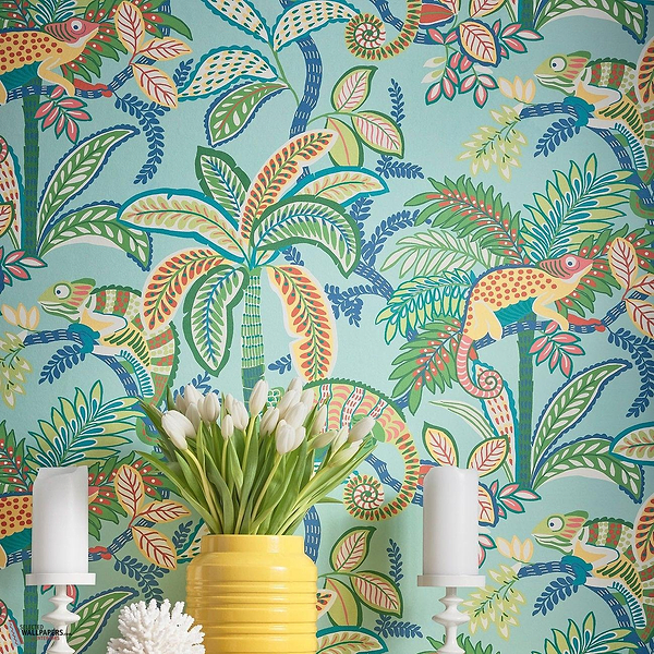 Iggy behang-Thibaut-Selected Wallpapers-Interiors