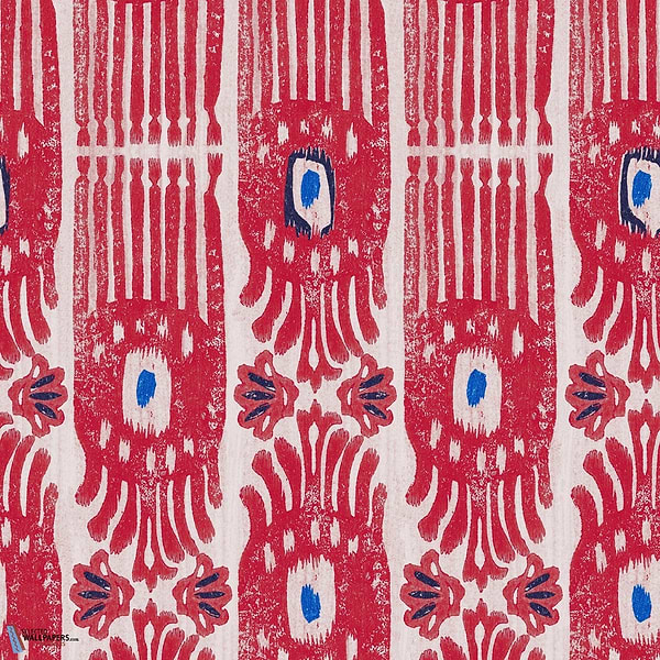 Ikat-behang-Tapete-Mind the Gap-Raspberry Ripple-Rol-WP20819-Selected Wallpapers