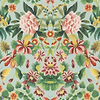 Ikebana Damask-behang-Tapete-Designers Guild-Aqua-Rol-PDG1156/05-Selected Wallpapers
