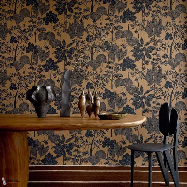 Inara behang-Casamance-Selected Wallpapers-Interiors