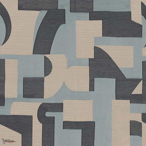 Influence stof-Casamance-Blue-Meter (M1)-Selected Wallpapers-Interiors