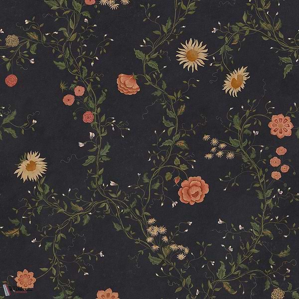 Inger behang-Sandberg-Midnight blue-Mattic-M2-Selected Wallpapers-Interiors