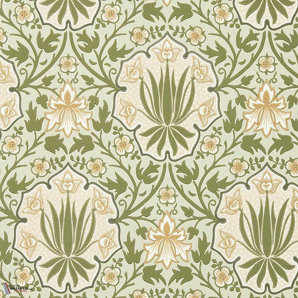 Iris & Rose behang-Morris & Co-Bayleaf/Weld-Rol-Selected Wallpapers-Interiors