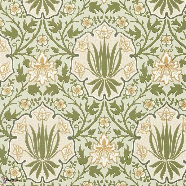 Iris & Rose behang-Morris & Co-Bayleaf/Weld-Rol-Selected Wallpapers-Interiors