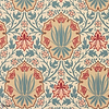 Iris & Rose behang-Morris & Co-Indigo/Crimson-Rol-Selected Wallpapers-Interiors