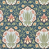Iris & Rose behang-Morris & Co-Indigo/Thyme-Rol-Selected Wallpapers-Interiors
