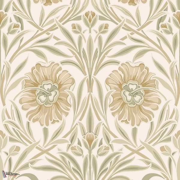 Isadora behang-Casamance-Ivoire/Amande-Rol-Selected Wallpapers-Interiors