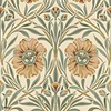 Isadora behang-Casamance-Ivoire/Celadon-Rol-Selected Wallpapers-Interiors