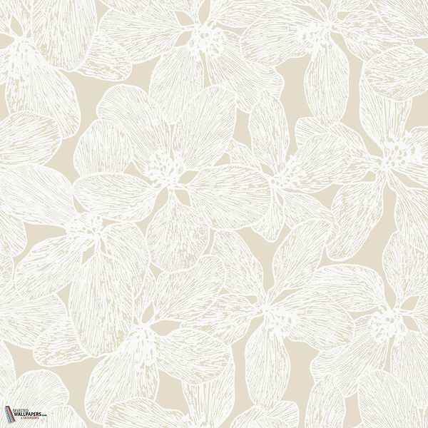Island orchid behang-Thibaut-Beige-Rol-Selected Wallpapers-Interiors