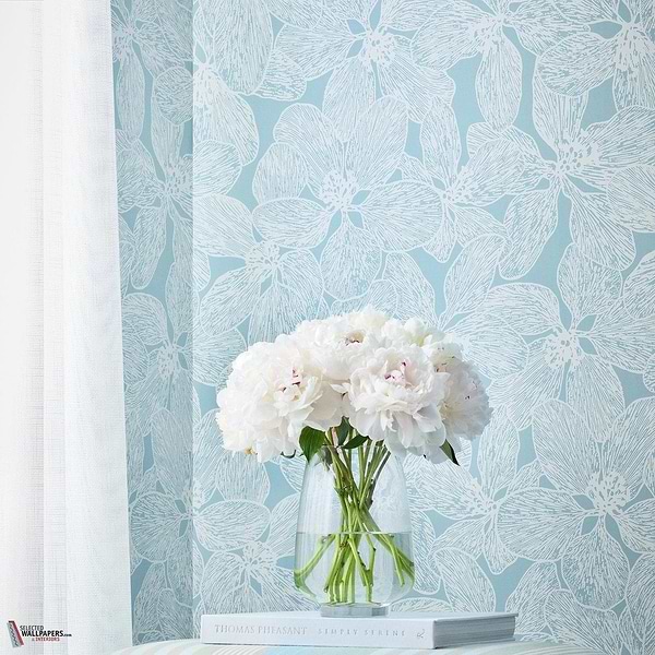 Island orchid behang-Thibaut-Selected Wallpapers-Interiors