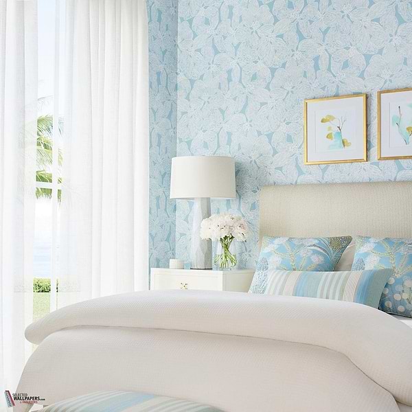 Island orchid behang-Thibaut-Selected Wallpapers-Interiors
