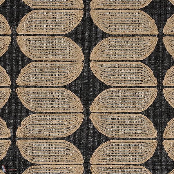 Isola behang-Casamance-Carbone Naturel-Rol-Selected Wallpapers-Interiors