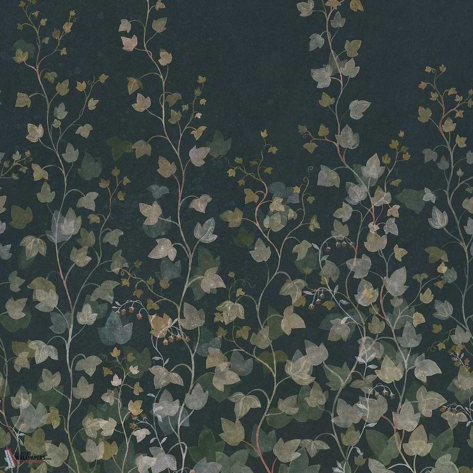 Ivy behang-Sandberg-Midnight blue-Mattic-M2-Selected Wallpapers-Interiors