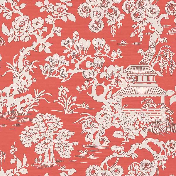 Japanese Garden-Behang-Tapete-Thibaut-Coral-Rol-T13305-Selected Wallpapers