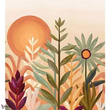 Jardin de Cactus behang-Casamance-Multico-Set-Selected Wallpapers-Interiors