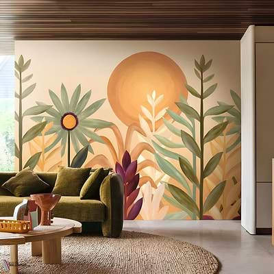 Jardin de Cactus behang-Casamance-Selected Wallpapers-Interiors