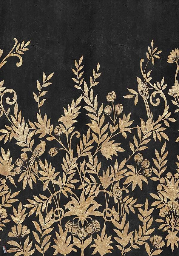 Jardin de Diane behang-Casamance-wallpaper-tapete-Noir/Dore-Set-Selected-Wallpapers-Interiors