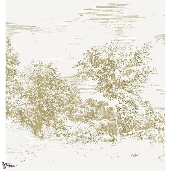 Jouvence behang-Casamance-Perle/Dore-Set-Selected Wallpapers-Interiors