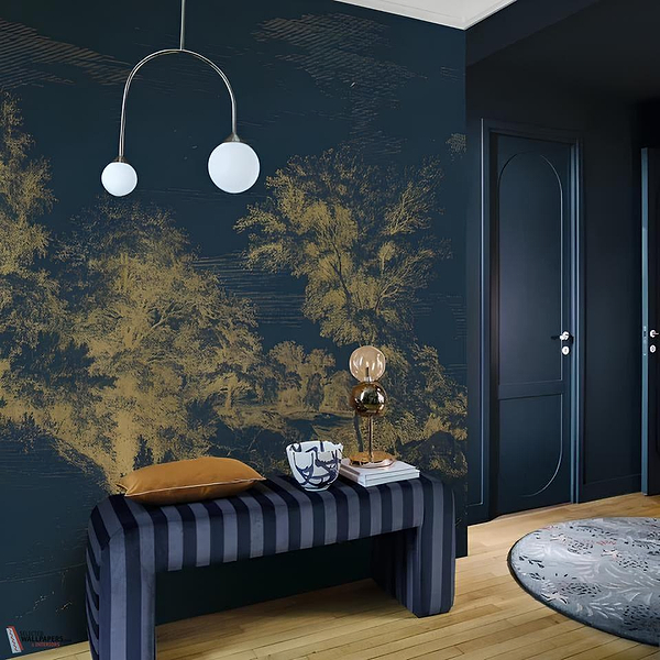Jouvence behang-Casamance-Selected Wallpapers-Interiors