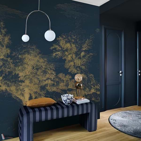 Jouvence behang-Casamance-Selected Wallpapers-Interiors