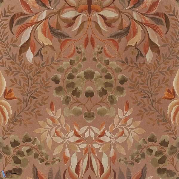 Karakusa-wallpaper-Designers Guild-Copper-Roll-PDG1157/03-Selected Wallpapers