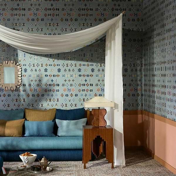 Kasbah behang-Pierre Frey-Selected Wallpapers-Interiors