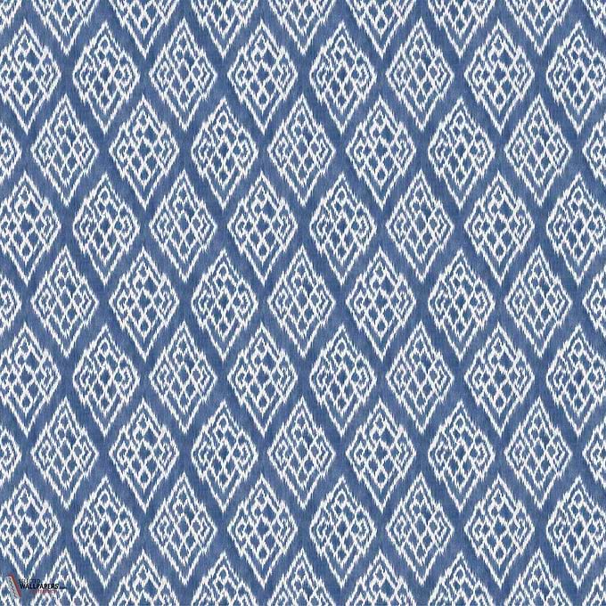 Kasuri behang-Coordonne-Blue-Non Woven-Rol-Selected Wallpapers-Interiors