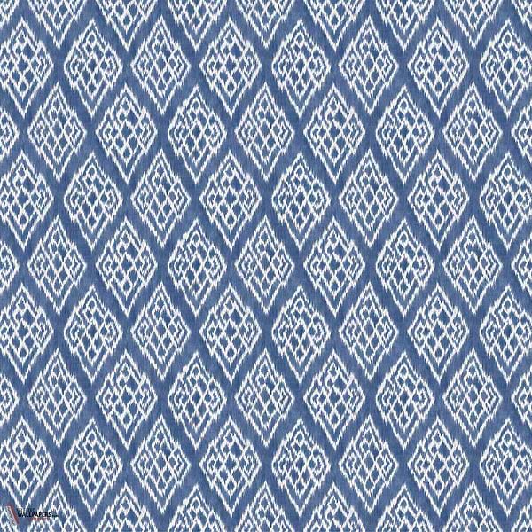 Kasuri behang-Coordonne-Blue-Non Woven-Rol-Selected Wallpapers-Interiors