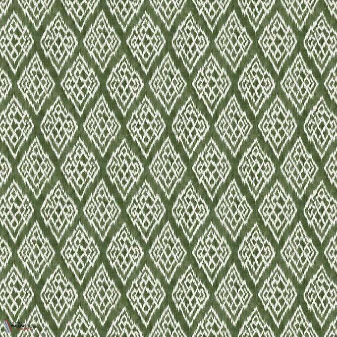 Kasuri behang-Coordonne-Green-Non Woven-Rol-Selected Wallpapers-Interiors