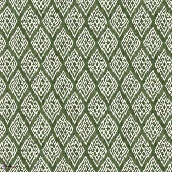 Kasuri behang-Coordonne-Green-Non Woven-Rol-Selected Wallpapers-Interiors