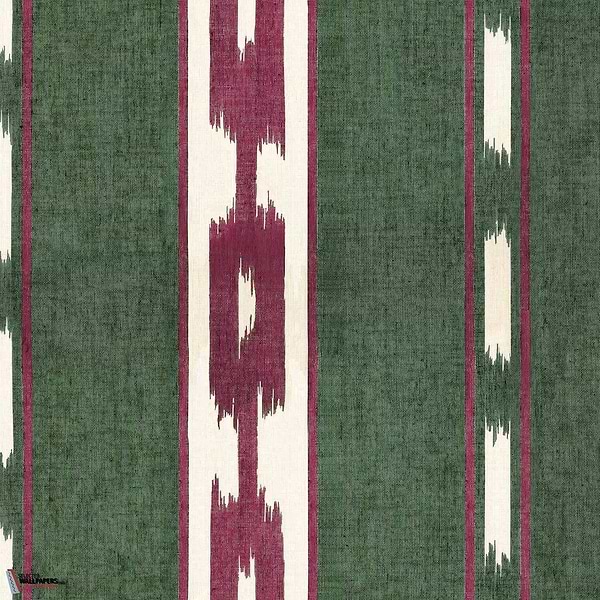 Kente behang-Coordonne-Green-Non Woven-Rol-Selected Wallpapers-Interiors