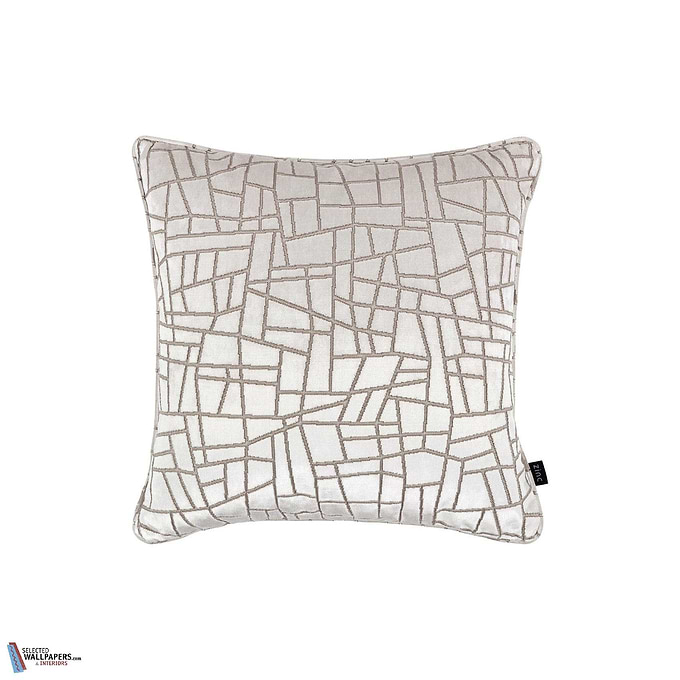 Kiesler Kussen-Zinc Textile-wallpaper-behang-Tapete-wallpaper-Moonbeam-50 x 50 cm-Selected Wallpapers